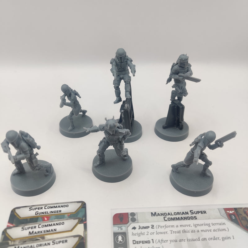 Star Wars Legion Shadow Collective Mandalorian Super Commandos AT188