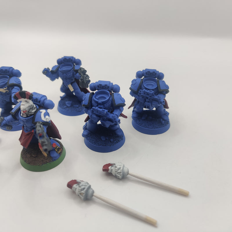 Warhammer 40k Space Marine Veterans x5 - Ultramarine Shoulderpads AO004