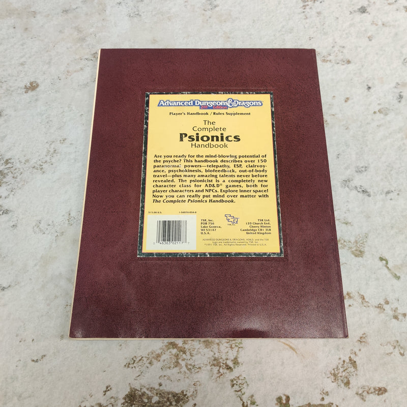 AD&D 2nd Edition The Complete Psionics Handbook