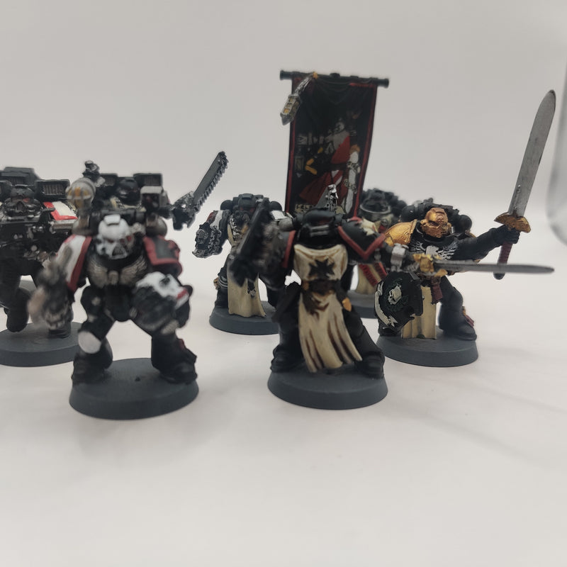 Warhammer 40k Black Templar Command Squad and Vanguard Veterans - Painted AI286