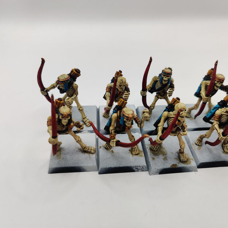 Tomb Kings of Khemri Skeleton Archers x16 - Painted AF010