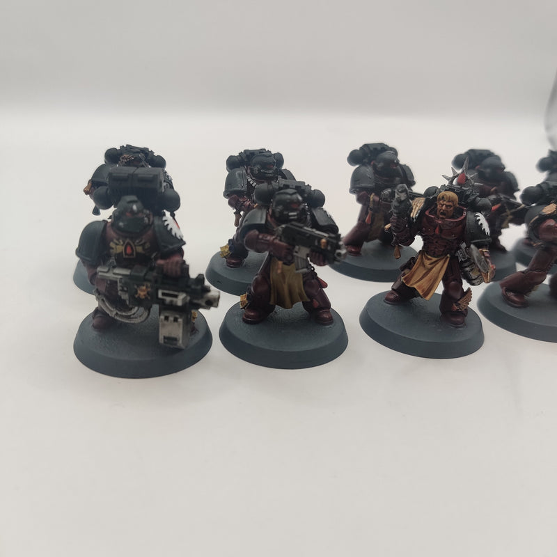 Warhammer 40k Flesh Tearers Tactical Marines x 10 - Painted AC038