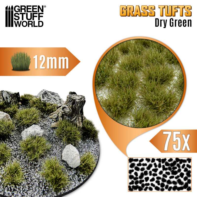 Static Grass Tufts 12 mm - Burnt Brown