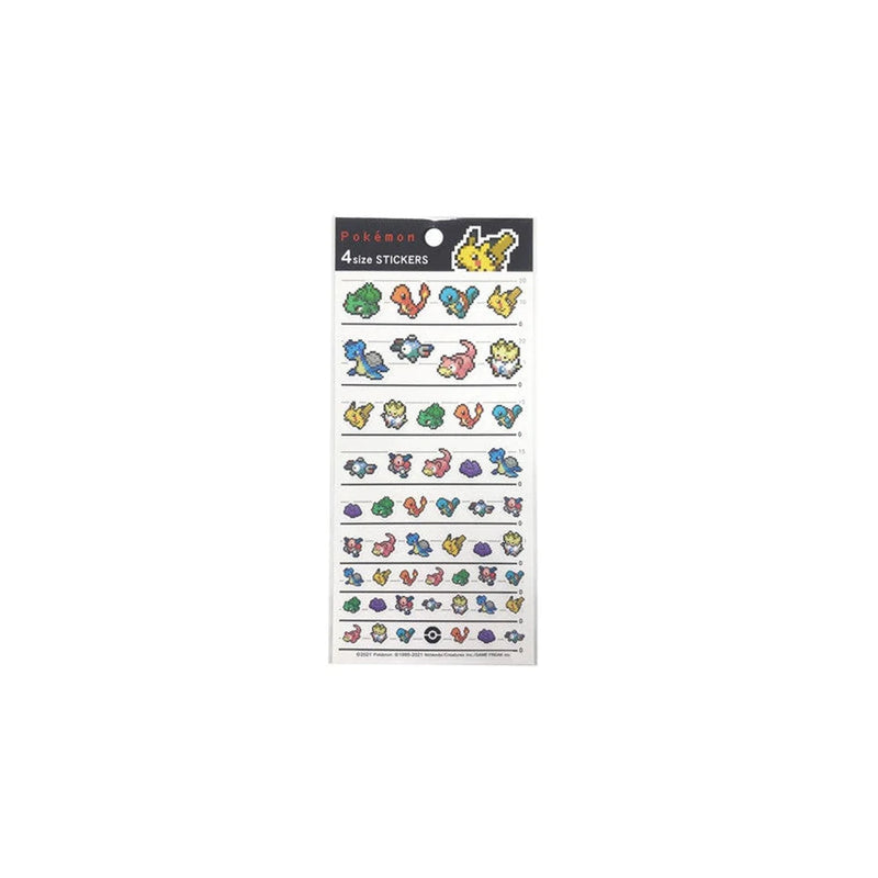 Pokémon Centre Sticker Set Pixel Art - Japanese Import