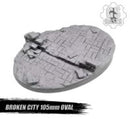 Resin Base - GS Bases Broken City 105mm Oval