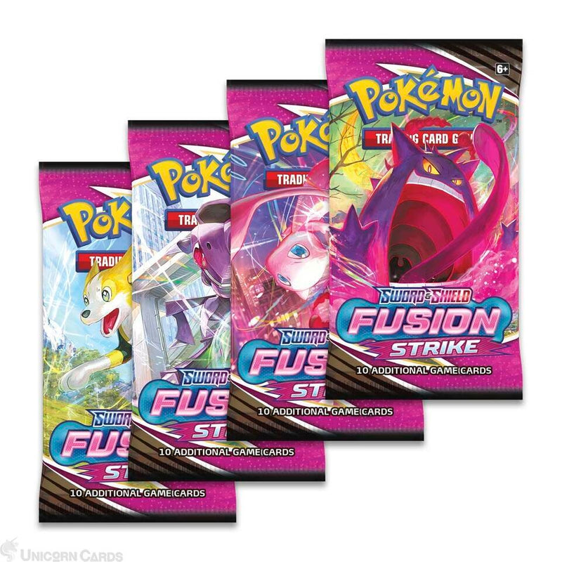 Pokmon TCG 4x Fusion Strike Booster Pack (Full Art Set) Pokmon TCG 4x Fusion Strike Booster Pack (Full Art Set)