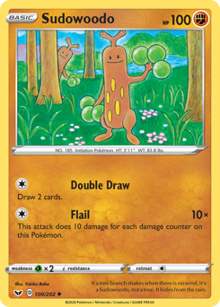 Sudowoodo - 100/202 - Uncommon - Sword & Shield