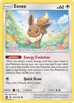 Eevee - 101a/149 - Common - Sun & Moon