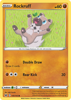 Rockruff(Reverse) - 109/196(Rev) - Common - Lost Origin