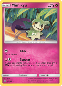 Mimikyu - 112/181 - Rare - Team Up