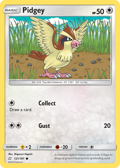 Pidgey - 121/181 - Common - Team Up