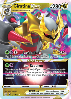 Giratina VSTAR(Reverse) - 131/196(Rev) - Rare Holo VSTAR - Lost Origin