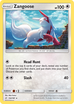 Zangoose - 132/181 - Rare Holo - Team Up