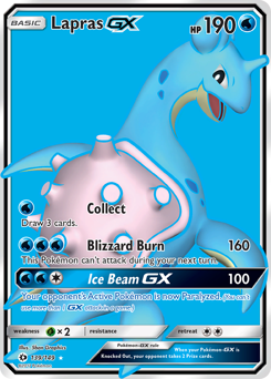 Lapras GX - 139/149 - Rare Ultra - Sun & Moon