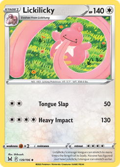 Lickilicky(Reverse) - 139/196(Rev) - Uncommon - Lost Origin