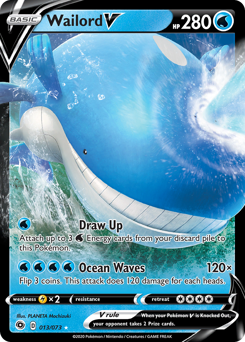 Wailord V - 13/73 - Rare Holo V - Champion's Path