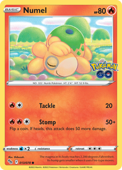 Numel(Reverse) - 13/78(Rev) - Common - Pokémon GO