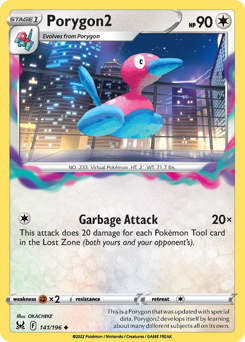 Porygon2(Reverse) - 141/196(Rev) - Uncommon - Lost Origin