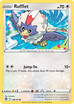 Rufflet(Reverse) - 148/195(Rev) - Common - Silver Tempest