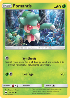 Fomantis - 14/149 - Common - Sun & Moon