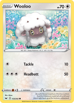 Wooloo - 153/202 - Common - Sword & Shield