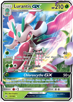 Lurantis GX - 15/149 - Rare Holo GX - Sun & Moon