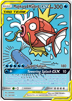 Magikarp & Wailord GX - 161/181 - Rare Ultra - Team Up