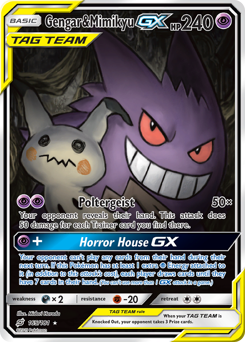 Gengar & Mimikyu GX - 165/181 - Rare Ultra - Team Up