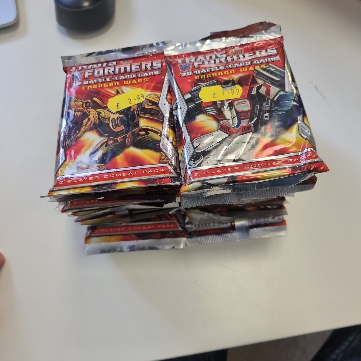 Transformers 3d Battle Card Game Energon Wars Boosters x26 (AS097)