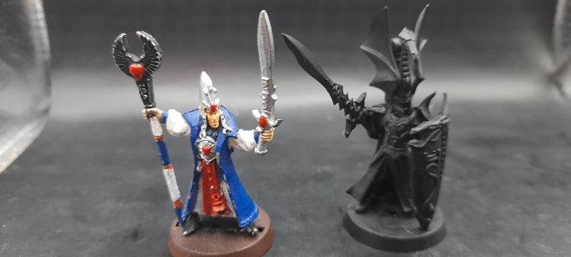 Warhammer Fantasy/AOS:High Elf Noble and Mage (AL044)