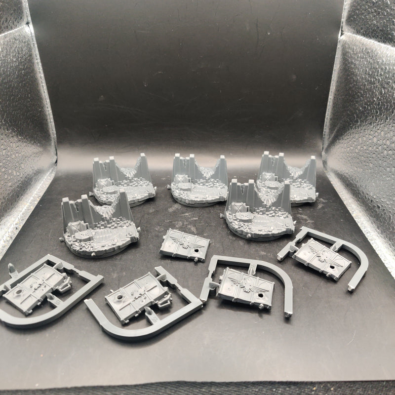 Warhammer 40k Hero Bases Fortification and Ammo Crate x5 (AZ128)