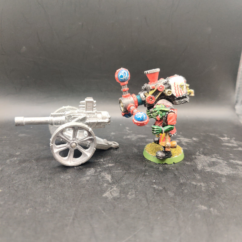 Warhammer 40k Space Ork Shokk Attack Gun and Splatta Kannon Metal OOP (AD082)