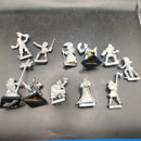 Roleplaying / DnD Citadel Metal Elf 28mm miniatures x11 bundle OOP (AT234)