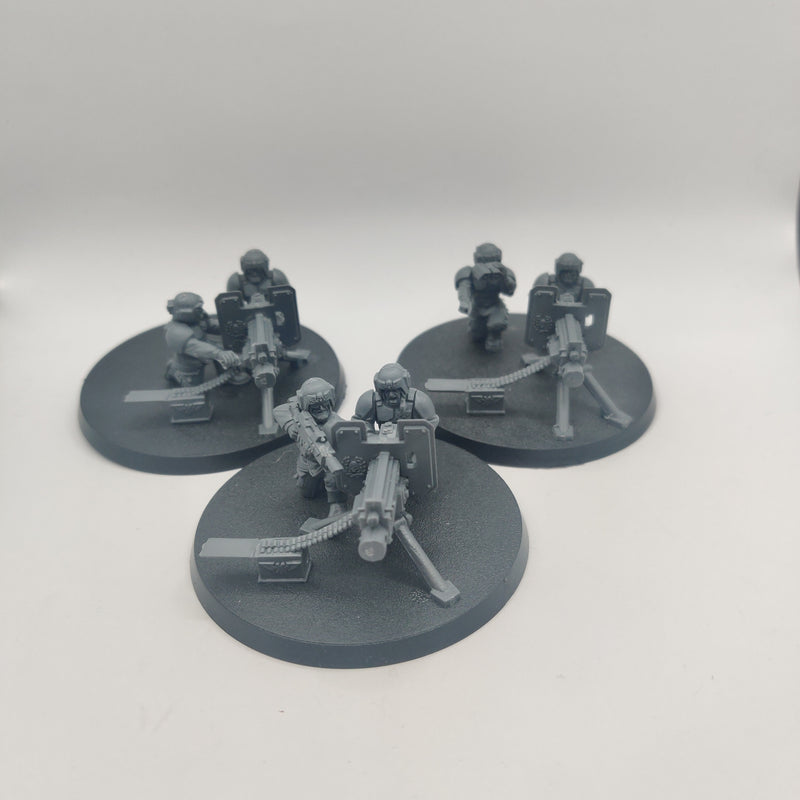 Wahammer 40k Astra Militarum Cadian Heavy Bolter Teams x3 (BA108)