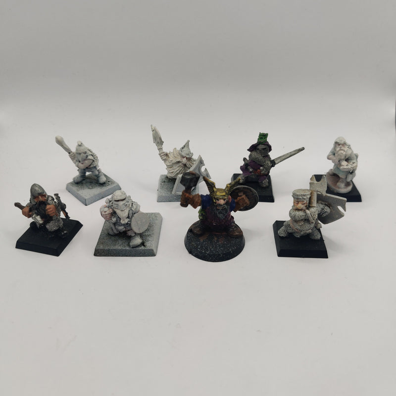 Warhammer Vintage  Dwarfs OOP Metal x8 (BC117)