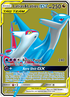 Latias & Latios GX - 169/181 - Rare Ultra - Team Up