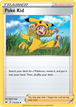 Poké Kid - 173/202 - Uncommon - Sword & Shield