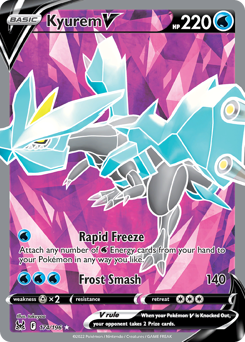 Kyurem V(Reverse) - 174/196(Rev) - Rare Ultra - Lost Origin