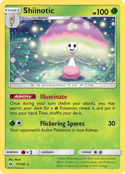 Shiinotic - 17/149 - Rare Holo - Sun & Moon