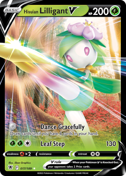 Hisuian Lilligant V - 17/189 - Rare Holo V - Astral Radiance