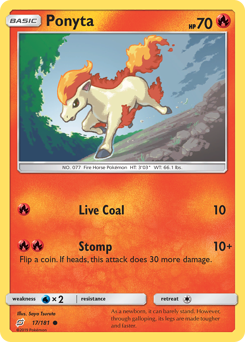 Ponyta - 17/181 - Common - Team Up