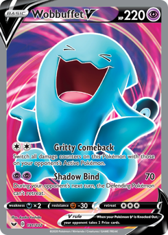 Wobbuffet V - 191/202 - Rare Ultra - Sword & Shield