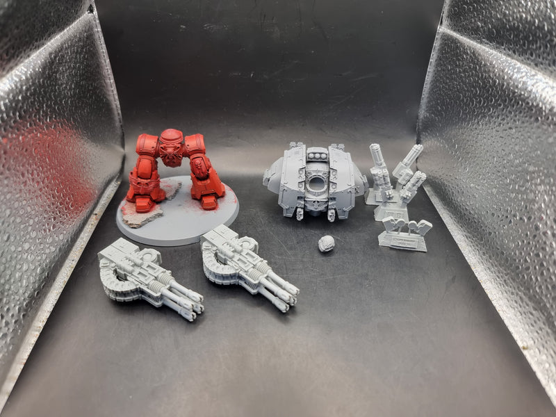 Warhammer 40k: Adpetus Astartes Blood Angels Leviathan Dreadnought with Storm Cannons (AI022)