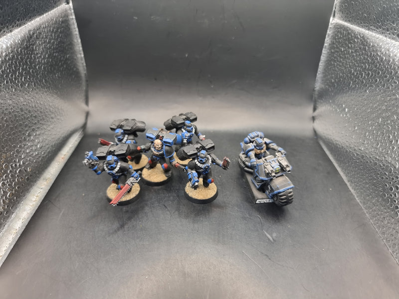 Warhammer 40k: Adeptus Astartes Scout Assault Marines and Bike (BA031)