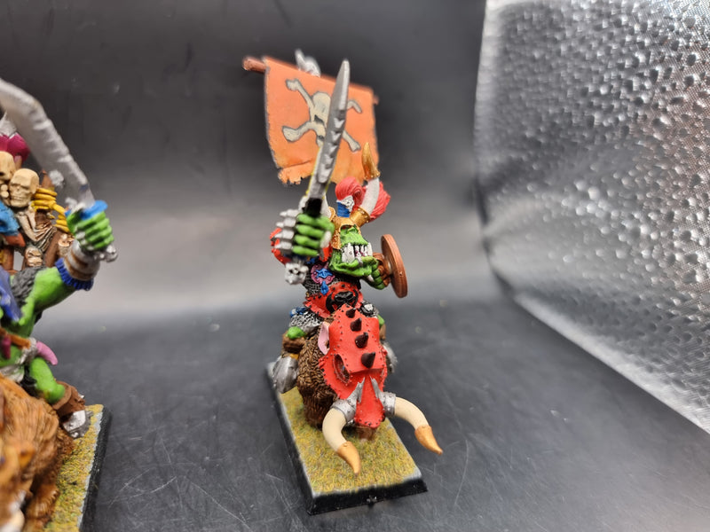 Warhammer Fantasy: Orcs and Goblins Metal Warboss and Shaman on Boars (AA127)