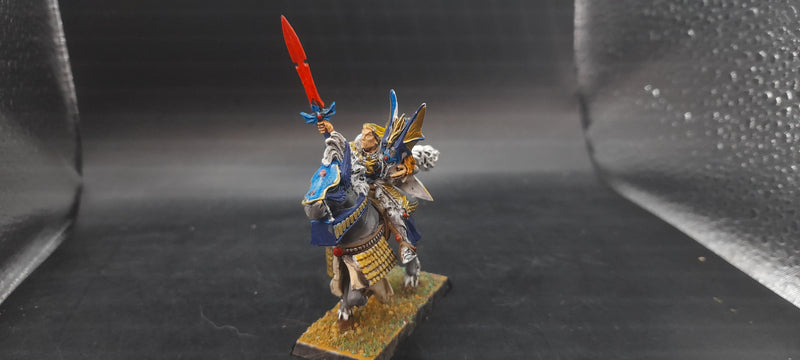 Warhammer WHFB/AOS- High Elf Lord Eldroth on Elven Steed (BAO91)