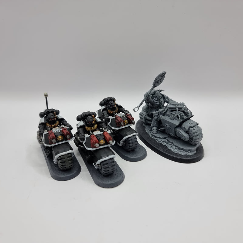 Warhammer 40k: Space Marines Chaplain on Bike and Bikes (BA130)