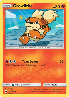 Growlithe - 21/149 - Common - Sun & Moon