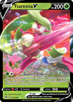 Tsareena V - 21/264 - Rare Holo V - Fusion Strike