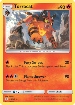 Torracat - 25/149 - Uncommon - Sun & Moon